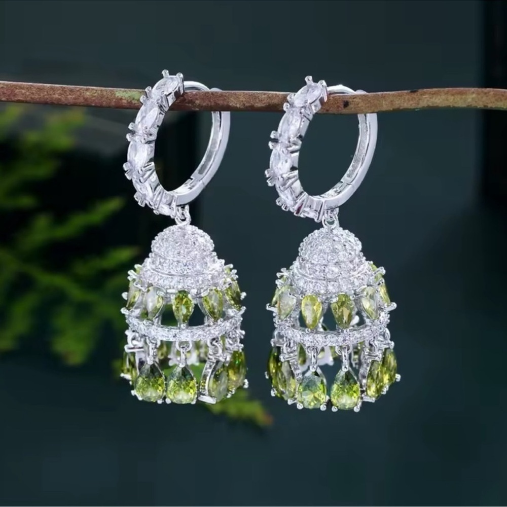 Coctail Diamond Zirconia Crystal Earrings